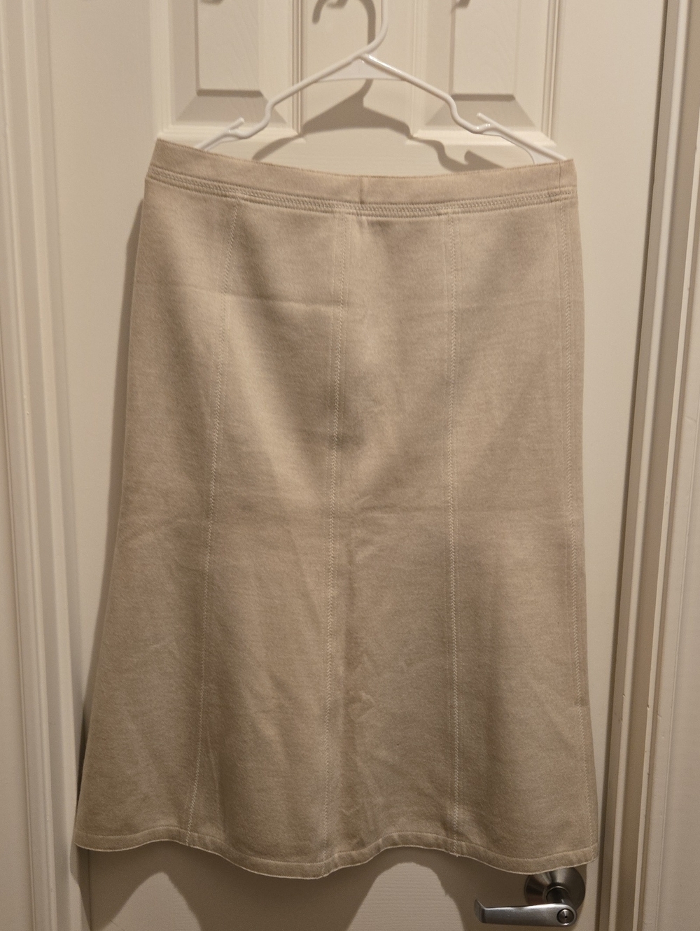 MaxMara Cream A-Line Skirt